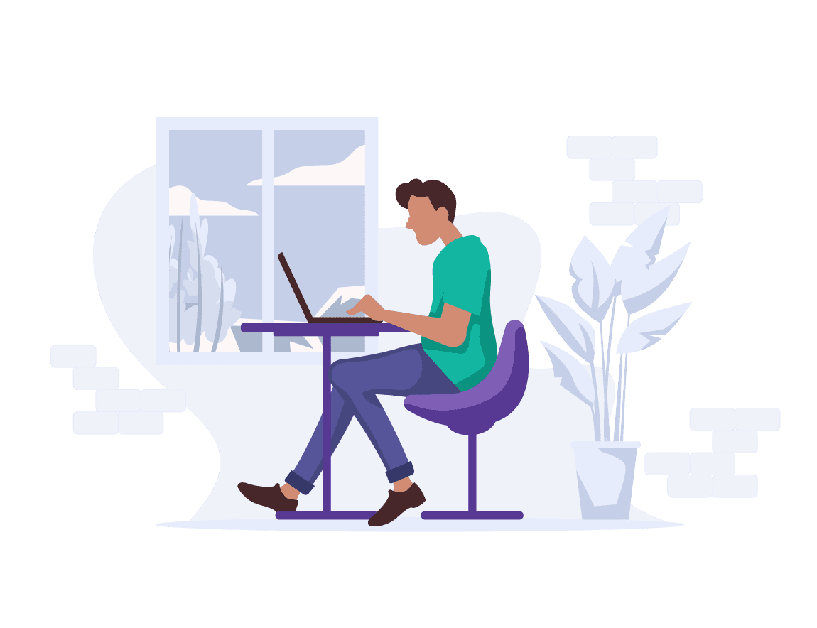 person play laptop
